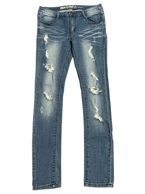 MACHINE distressed denim skinny jeans size 11
